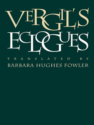 cover image of Vergil's Eclogues